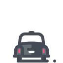 pastel color style taxicab icon