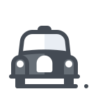pastel color style cab icon