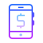 gradient style mobile payment icon