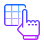 gradient style pin pad icon