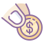cute color style donation icon