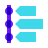 color glass style timeline icon