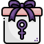 caja-regalo-externa-dia-de-la-mujer-justicon-color-lineal-justicon icon