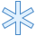 blue ui style sternchen icon