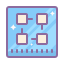 cute color style tecnología blockchain icon