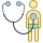 office m style health checkup icon