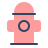 parakeet color style fire hydrant icon
