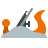 color style hand plane icon