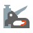 color style staple gun icon