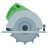 color style circular saw icon