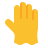 color style rubber gloves icon