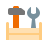 color style full tool storage box icon