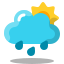 Parzialmente Nuvoloso Con Pioggia icon