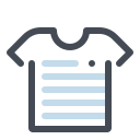 pastel color style t shirt icon