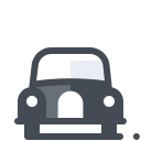 pastel color style 레트로 자동차 icon