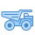 blue ui style dump truck icon