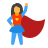 Superheld weiblich icon