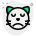 Sad face pictorial representation cat emoji for chat icon