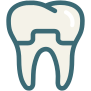 símbolo-de-cor-dental-dental-externo-premium-brindes-bomsymbols--18 icon