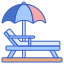 Пляжный шезлонг icon