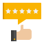 avaliação externa positiva-feedback-do-cliente-flaticons-flat-flat-icons-3 icon