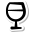 stickers duotone style wine bar icon