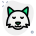 Pensive fox expression emoticon in isolated place icon