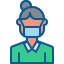 girl in mask icon