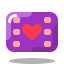 arcade style romantic movies icon