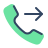 parakeet color style 발신 전화 icon