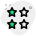 Four star rating for excellent performance in a specific role icon