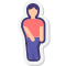 stickers style hombre quiere orinar icon