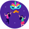 19-carnival celebration icon