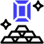 finance and banking gold ingots icon