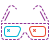 Lunettes 3D icon