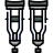 crutches icon