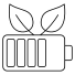 batterie-électrique-externe-nature-et-écologie-vecteur-dalle-contour-détaillé-vecteur-dalle icon