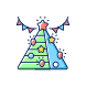 decorate christmas tree icon