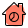 Real estate price of modern houses displayed in a pie chart icon