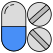 外部药丸保健和医疗向量实验室轮廓颜色向量实验室 3 icon