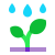 Pflanze im Regen icon