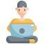 working at home icon