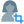 Crop female profile picture for the company icon