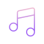 external-music-notes-music-instruments-icongeek26-outline-gradient-icongeek26-2 icon