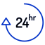 24 hours icon