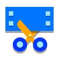 papercut style video trimming icon