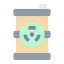 radioactive waste icon