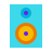 color glass style subwoofer icon