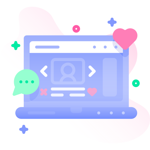 dating online computer icon