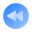 liquid glass color style rewind button round icon